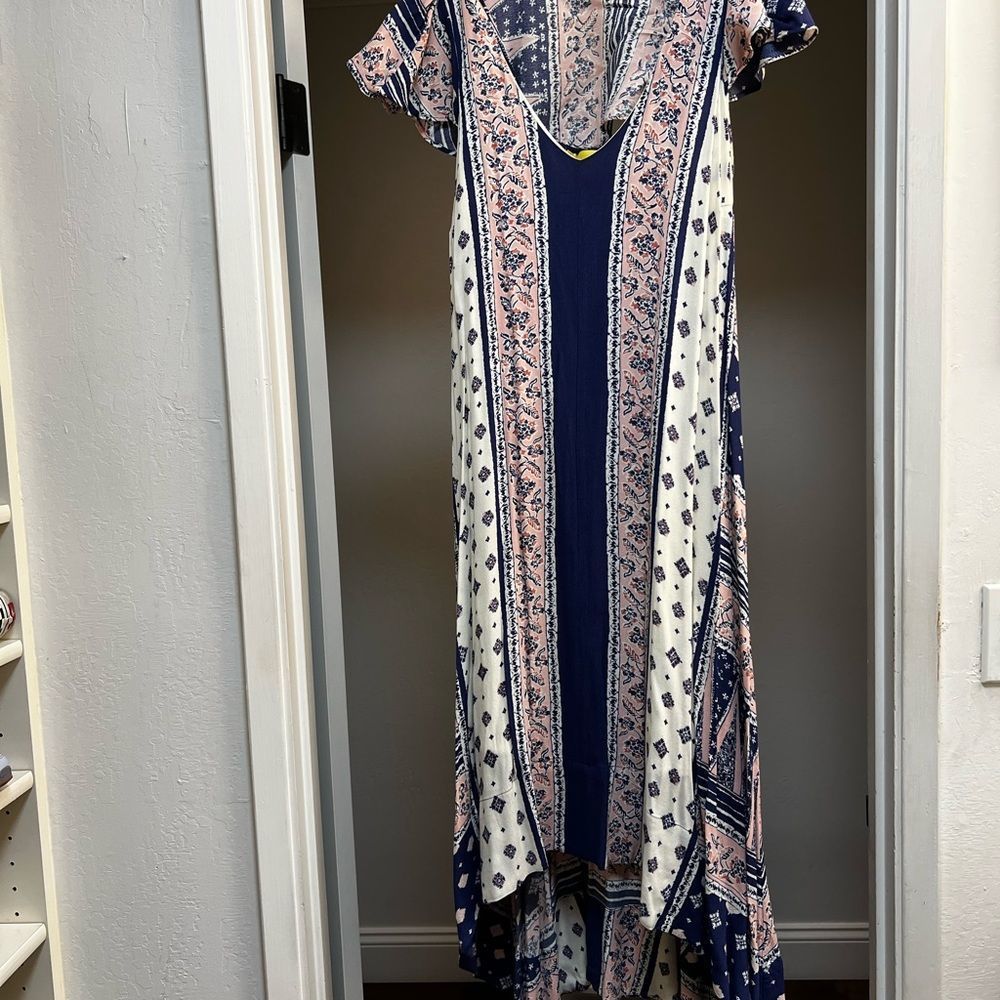 Anthropologie Mauve Floral dress